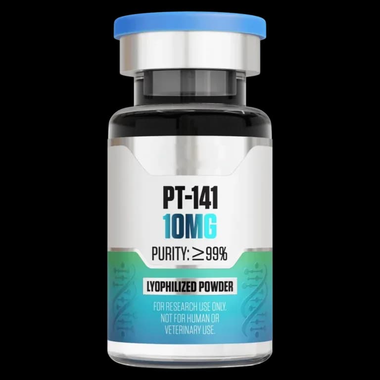 PT-141 (10 mg Vial) 10 mg vial of lyophilized research peptide