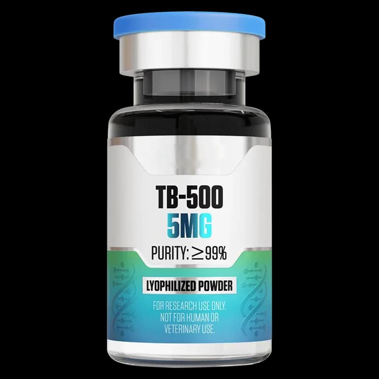 TB-500 (5 mg Vial) 5 mg vial of lyophilized research peptide