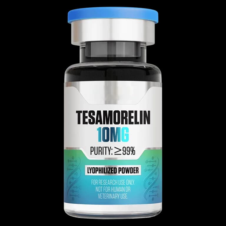 Tesamorelin (10 mg Vial) 10 mg vial of lyophilized research peptide