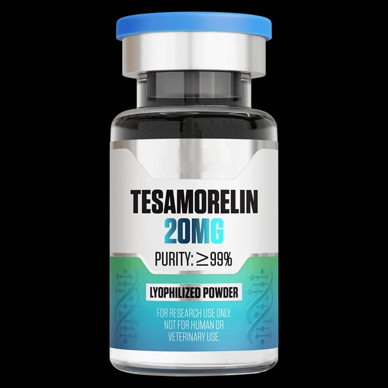 Tesamorelin (20 mg Vial) 20 mg vial of lyophilized research peptide