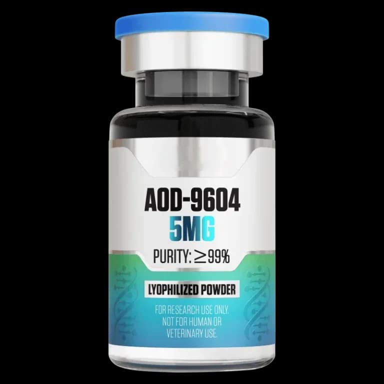 AOD-9604 (5 mg Vial) 5 mg vial of lyophilized research peptide