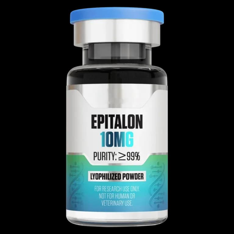 Epitalon (Epithalon) (10 mg Vial) 10 mg vial of lyophilized research peptide