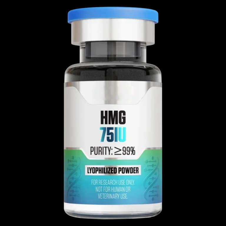 HMG (0.15 mg / 75 IU Vial) 0.15 mg / 75 IU Vial mit lyophilisiertem Forschungspeptid