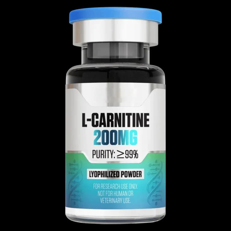 L-Carnitine (200 mg Vial) 200 mg vial of lyophilized research peptide