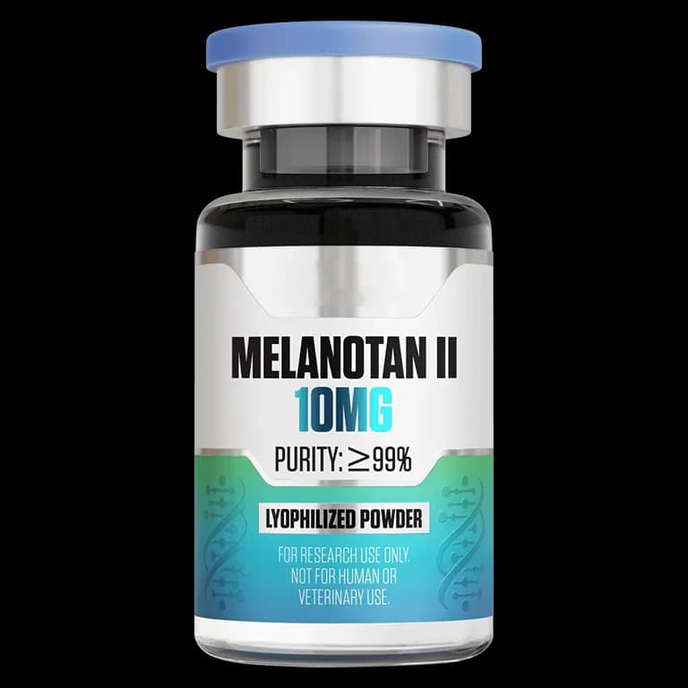 Melanotan II (10 mg Vial) 10 mg vial of lyophilized research peptide