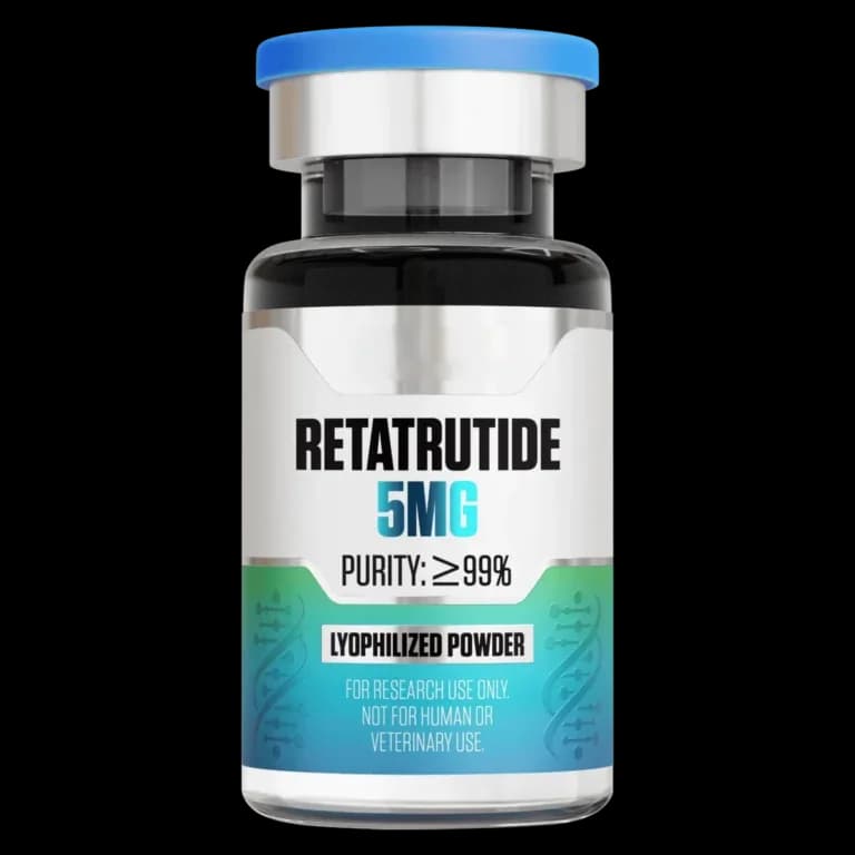 Retatrutide (5 mg Vial) 5 mg vial of lyophilized research peptide