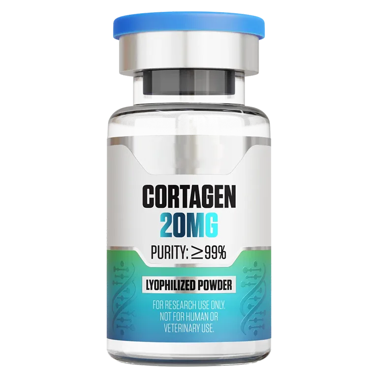 Cortagen (20 mg Vial) 20 mg vial of lyophilized research peptide