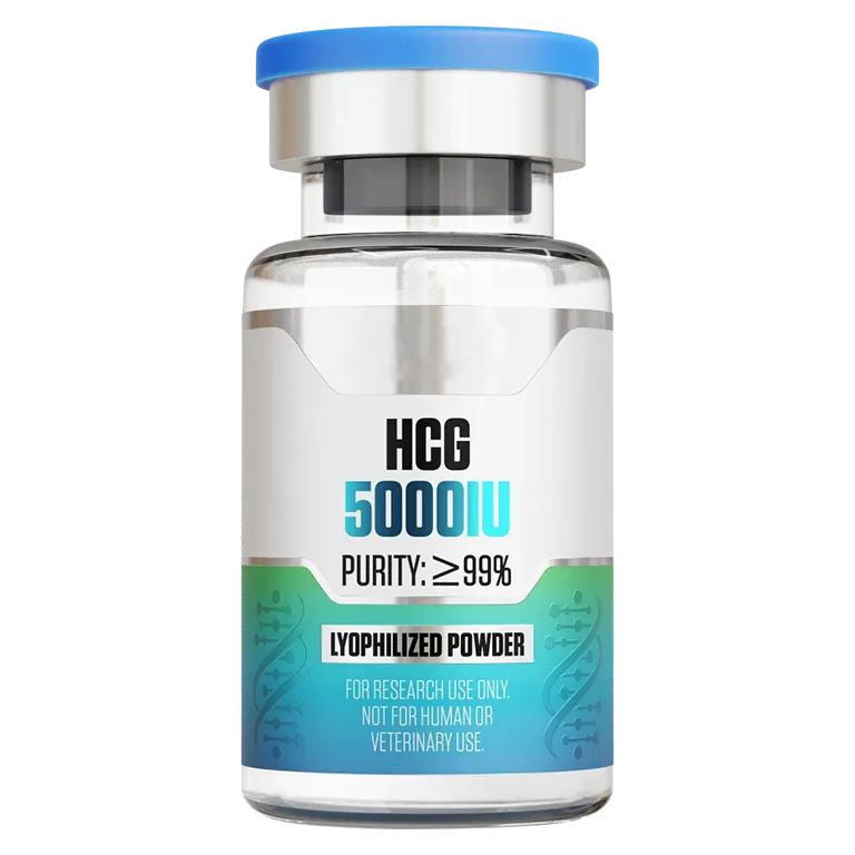 HCG (5000 IU Vial) 5000 IU vial of lyophilized research peptide