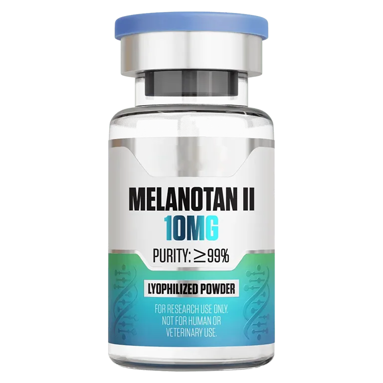 Melanotan II (10 mg Vial) 10 mg vial of lyophilized research peptide