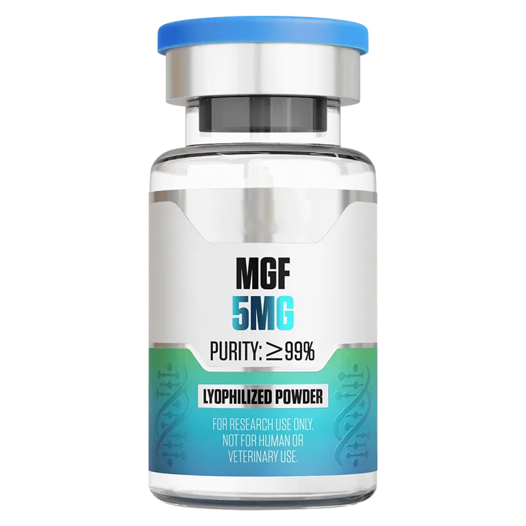 MGF (5 mg Vial) 5 mg vial of lyophilized research peptide