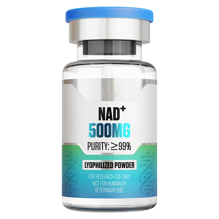 NAD+ (500 mg Vial) 500 mg vial of lyophilized research peptide