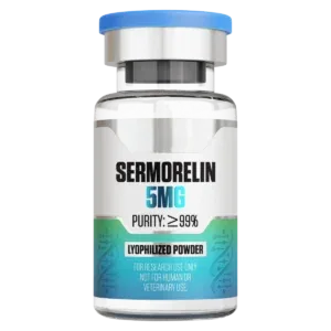 Sermorelin (5 mg Vial) 5 mg vial of lyophilized research peptide