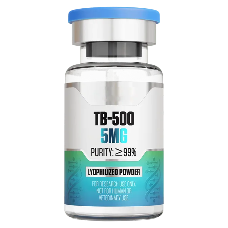 TB-500 (5 mg Vial) 5 mg vial of lyophilized research peptide