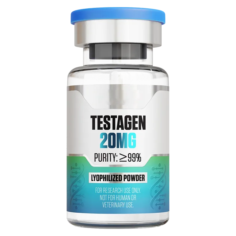 Testagen (20 mg Vial) 20 mg vial of lyophilized research peptide