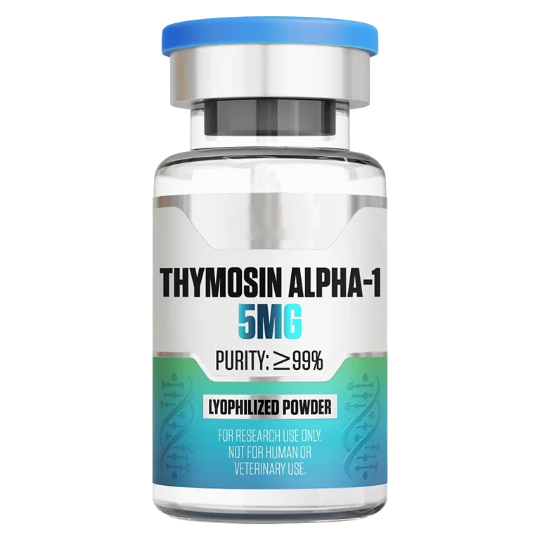 Thymosin Alpha-1 (5 mg Vial) 5 mg vial of lyophilized research peptide