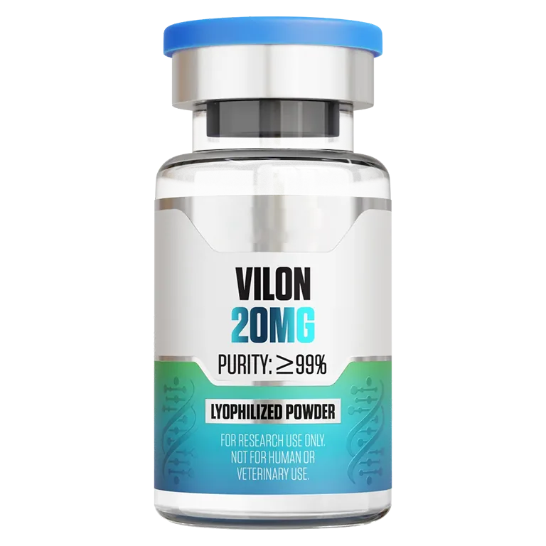 Vilon (20 mg Vial) 20 mg vial of lyophilized research peptide